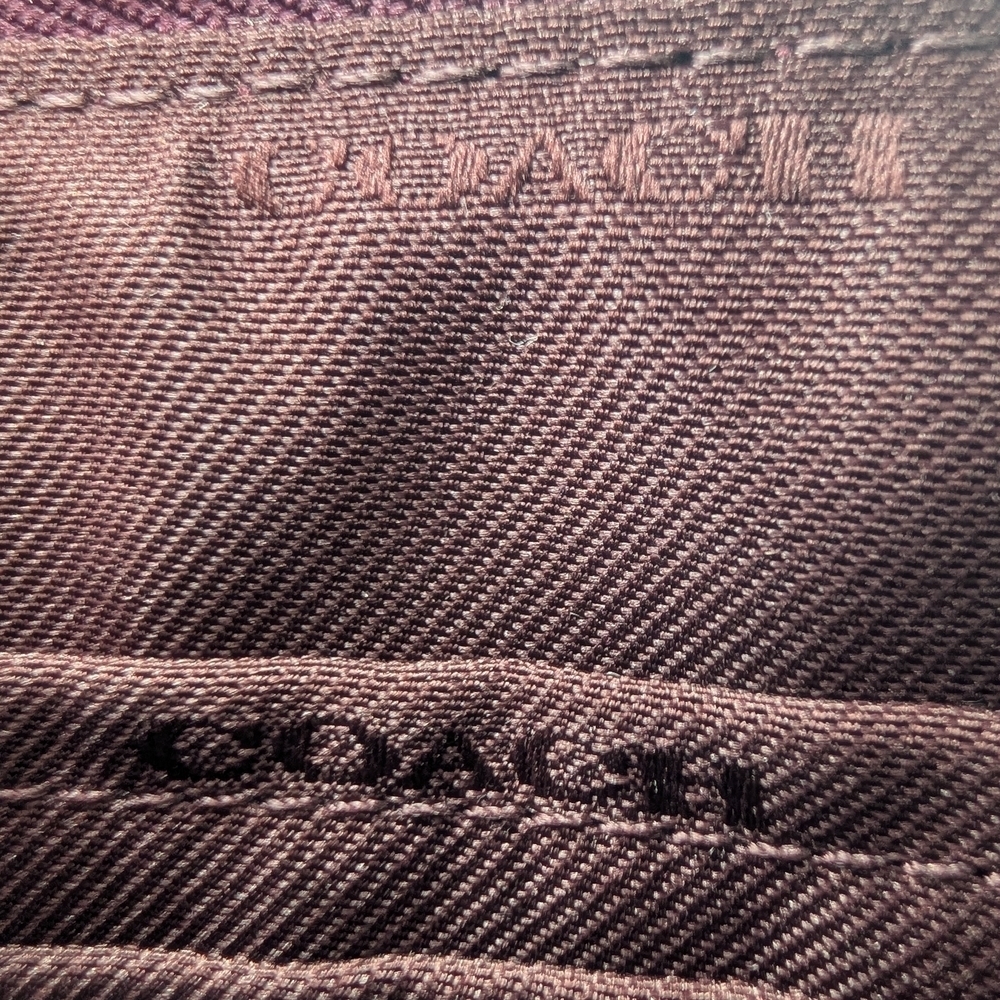 Coach Burgundy Metallic Wristlet NIB w/hangtag & Box 🔥 - Picture 5 of 6